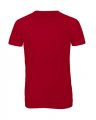 Heren T-shirt Triblend B&C TM055 Red